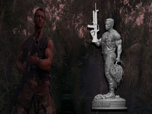 Predator 1987 Major Alan Dutch Modelo de impresión 3D