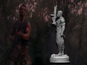 Predator 1987 Major Alan Dutch Modelo de impresión 3D