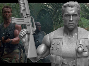 Predator 1987 Major Alan Dutch Modelo de impresión 3D