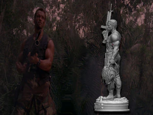 Predator 1987 Major Alan Dutch 3D Print Model