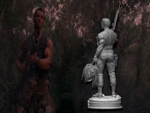 Predator 1987 Major Alan Dutch 3D Print Model