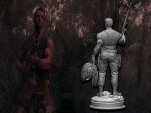 Predator 1987 Major Alan Dutch Modelo de impresión 3D