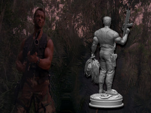 Predator 1987 Major Alan Dutch Modelo de impresión 3D