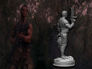 Predator 1987 Major Alan Dutch Modelo de impresión 3D