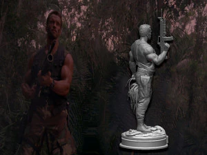 Predator 1987 Major Alan Dutch 3D Print Model
