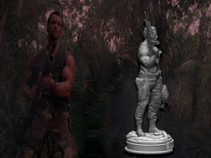 Predator 1987 Major Alan Dutch 3D Print Model