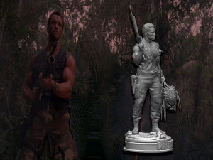 Predator 1987 Major Alan Dutch Modelo de impresión 3D