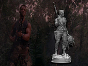 Predator 1987 Major Alan Dutch 3D Print Model