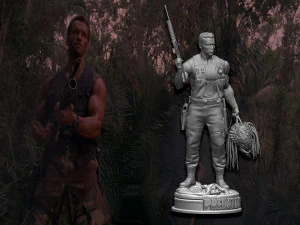 Predator 1987 Major Alan Dutch 3D Print Model