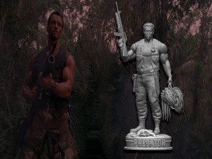 Predator 1987 Major Alan Dutch Modelo de impresión 3D