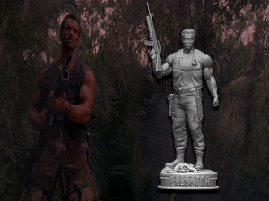 Predator 1987 Major Alan Dutch Modelo de impresión 3D