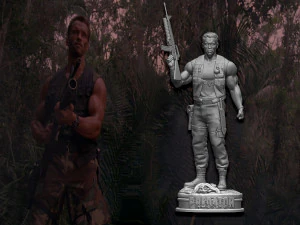 Predator 1987 Major Alan Dutch 3D Print Model