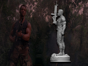 Predator 1987 Major Alan Dutch Modelo de impresión 3D