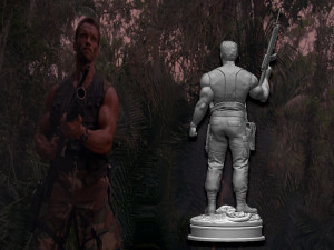 Predator 1987 Major Alan Dutch Modelo de impresión 3D