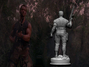 Predator 1987 Major Alan Dutch 3D Print Model