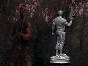 Predator 1987 Major Alan Dutch Modelo de impresión 3D