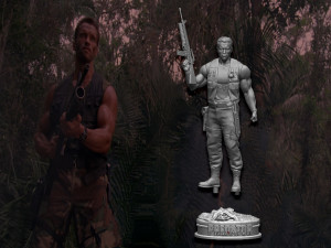 Predator 1987 Major Alan Dutch Modelo de impresión 3D