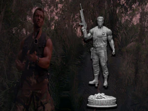 Predator 1987 Major Alan Dutch 3D Print Model