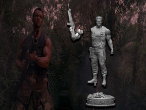 Predator 1987 Major Alan Dutch Modelo de impresión 3D