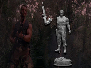 Predator 1987 Major Alan Dutch 3D Print Model