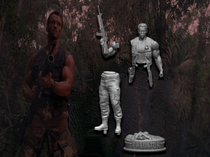 Predator 1987 Major Alan Dutch Modelo de impresión 3D