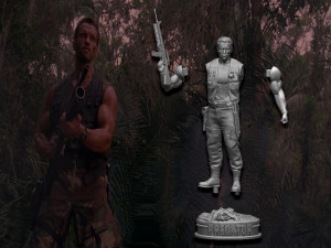 Predator 1987 Major Alan Dutch Modelo de impresión 3D