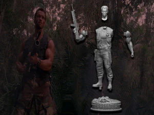 Predator 1987 Major Alan Dutch 3D Print Model