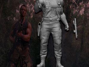 Predator 1987 Major Alan Dutch Modelo de impresión 3D
