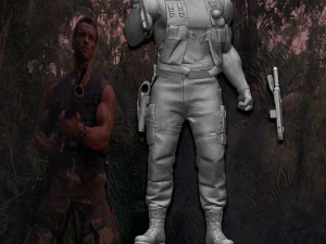 Predator 1987 Major Alan Dutch 3D Print Model