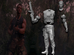 Predator 1987 Major Alan Dutch Modelo de impresión 3D