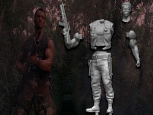 Predator 1987 Major Alan Dutch 3D Print Model