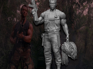 Predator 1987 Major Alan Dutch Modelo de impresión 3D