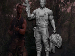 Predator 1987 Major Alan Dutch 3D Print Model