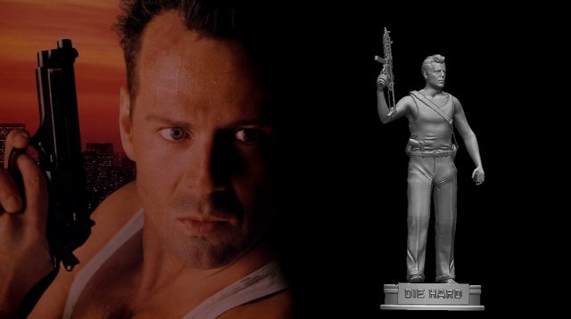 Die Hard 1988 3D Print Model .c4d .max .obj .3ds .fbx .stl .blend