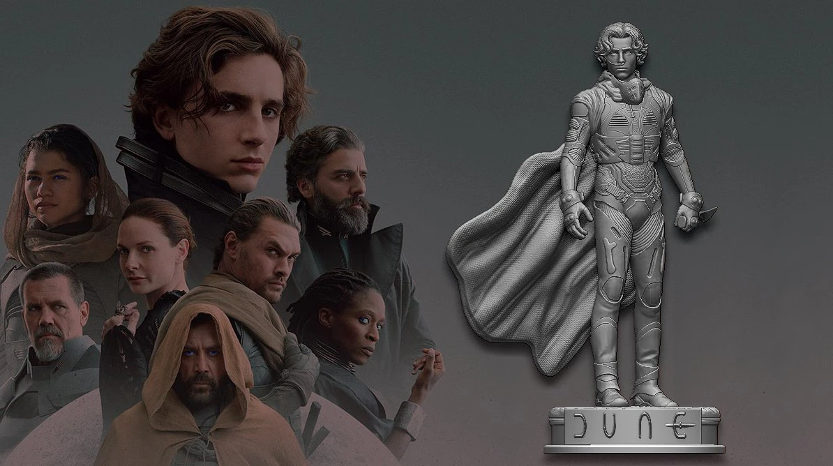 Paul Atreides Dune 3D Print Model .c4d .max .obj .3ds .fbx .stl .blend 