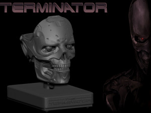 Rev-9 Terminator bust 3D Принт Модель