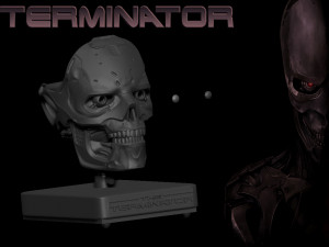Rev-9 Terminator bust 3D Принт Модель
