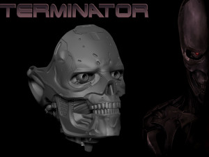 Rev-9 Terminator bust 3D Принт Модель