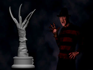 Freddy Krueger hand 3D Print Model