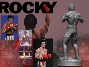 Rocky Modelo de Impressão 3D