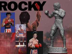 Rocky 3D Print Model