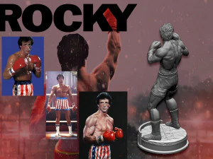 Rocky 3D Print Model