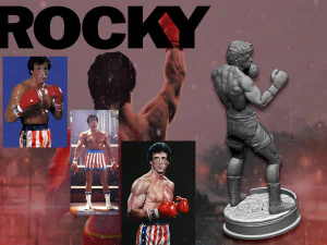 Rocky 3D Print Model
