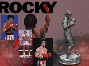 Rocky 3D Print Model