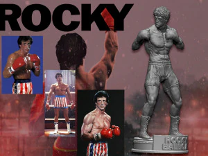 Rocky 3D Print Model