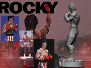 Rocky Modelo de Impressão 3D