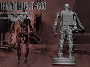 Terminator T-600 Replica V2 3D Print Model