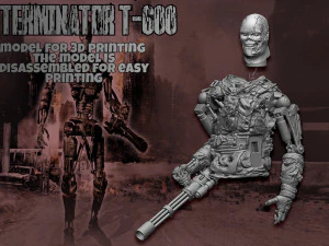 Terminator T-600 Replica V2 3D Print Model