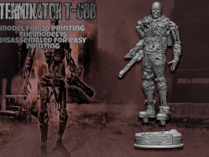 Terminator T-600 Replica V2 3D Принт Модель