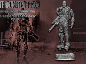 Terminator T-600 Replica V2 3D Print Model